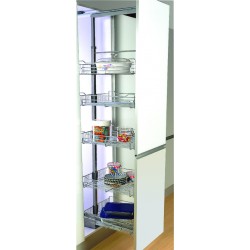 Easy Turn 5 Level Pantry Unit with Soft Closing 14" Width